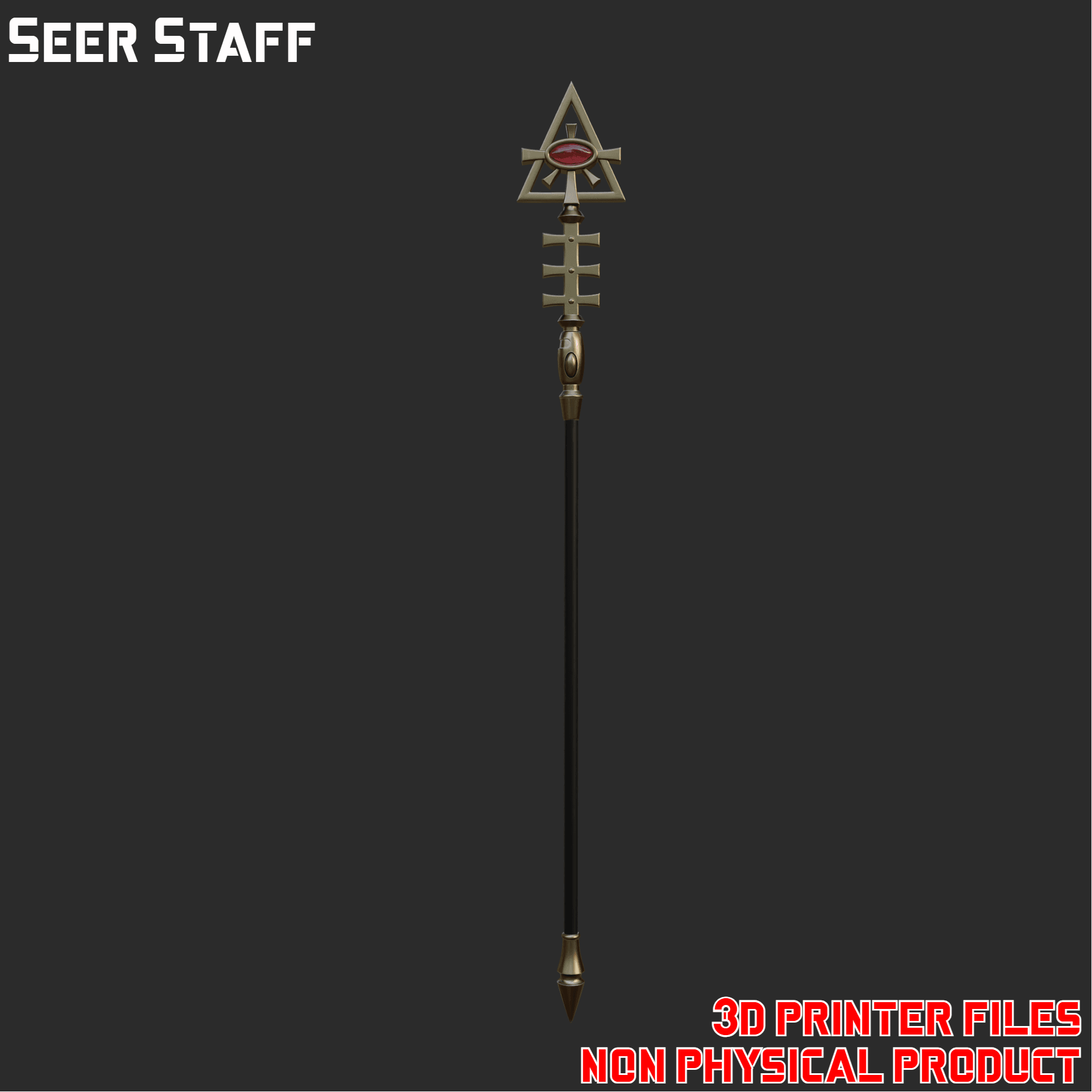 Seer Staff 3d model