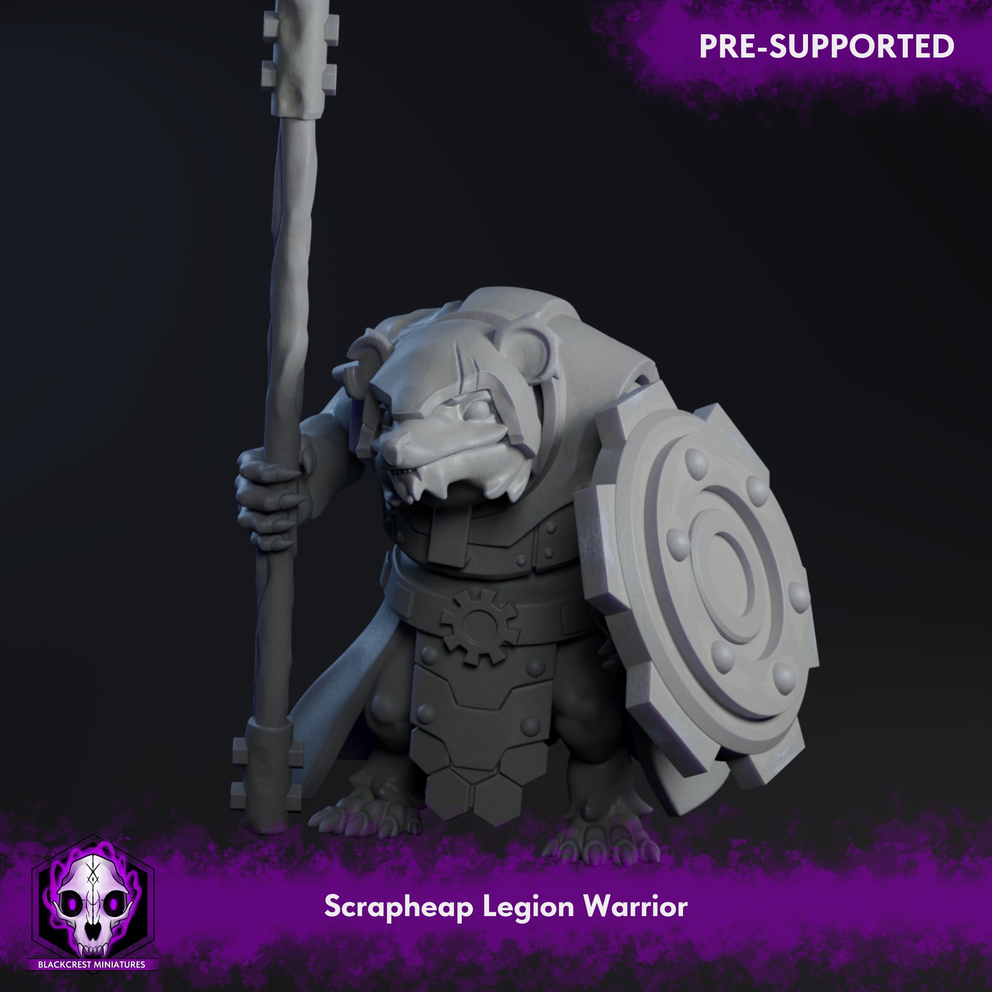 Scrapheap Legion | Possumfolk Warrior E 3d model