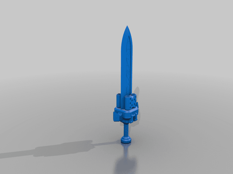 Wahammer Custodes flame sword 3d model