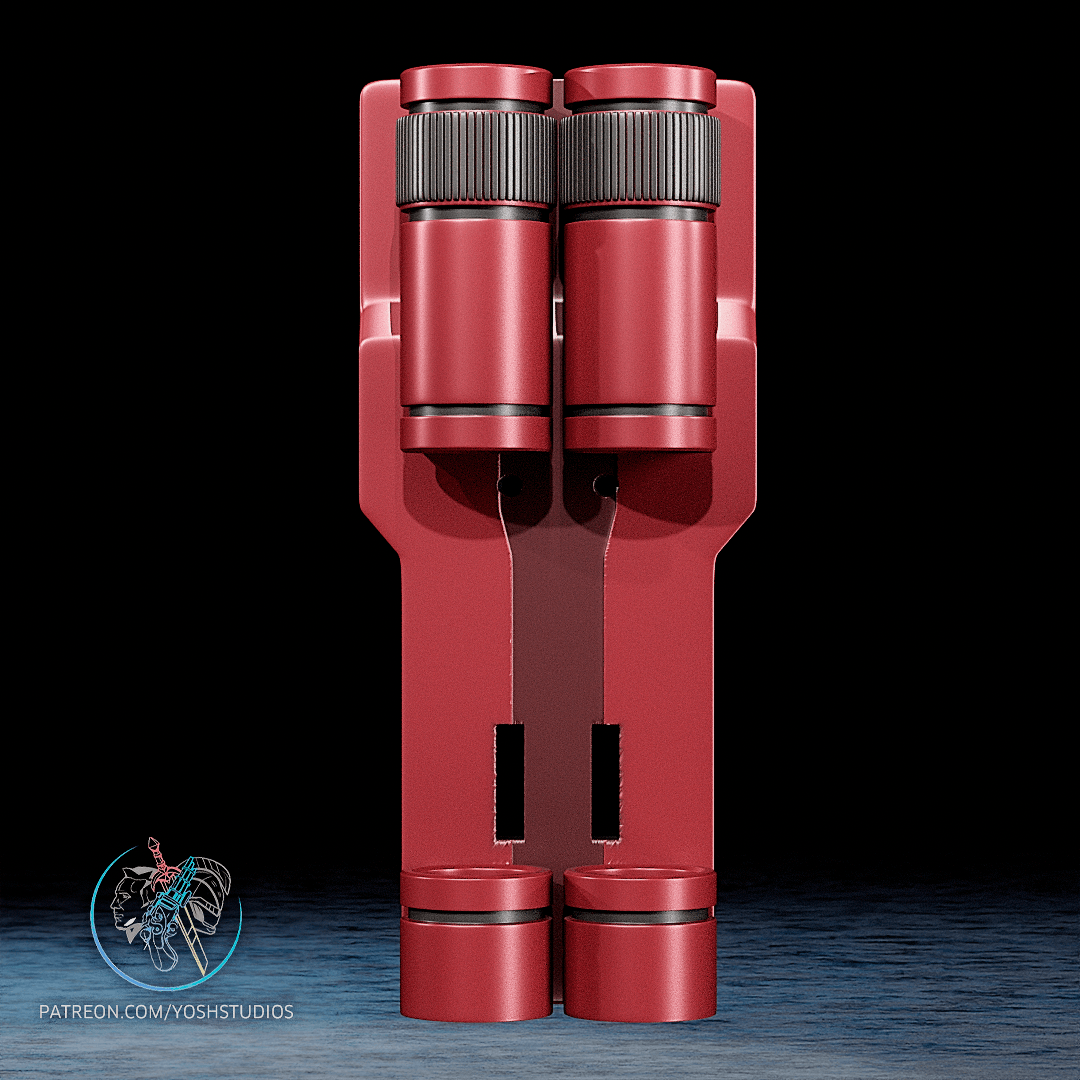 Daredevil Billy Club Holsters 3D Printer STL File 3d model