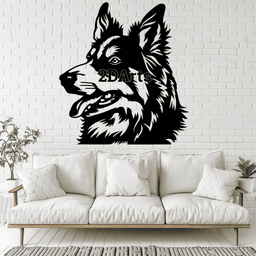American Shepherd 2D Wall Art/Window Art - Digital STL & SVG File 3d model