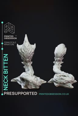 Neck Biter - Creature fron Behind the Veil - PRESUPPORTED - Illustrated and Stats - 32mm scale 3d model