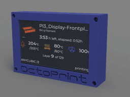 Display holder for 5" display (BIGTREETECH PI TFT50) for Anycubic i3 Mega (S) 3d model