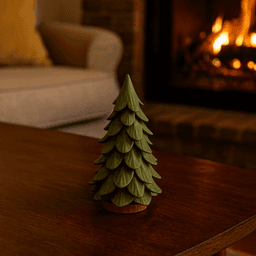 MODERN CHRISTMAS TREE / 2 PART DESIGN / NO AMS / MODERN ABSTRACT DECOR / HOMEDECOR / TABLEDECOR 3d model