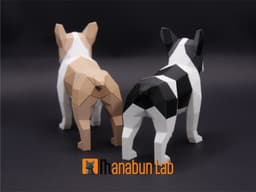 Low Poly French Bulldog Magnet Puzzle (No supports, no AMS) 3d model