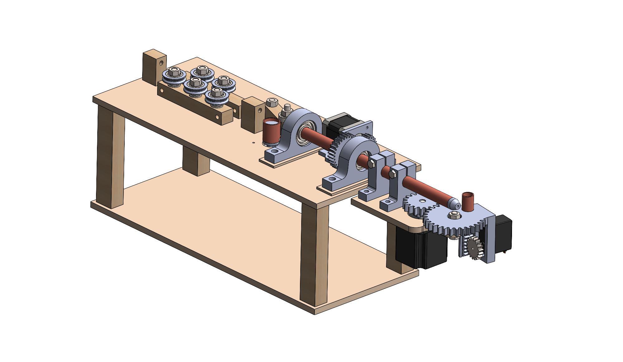Automatic 3D Wire Bending Machine 3d model