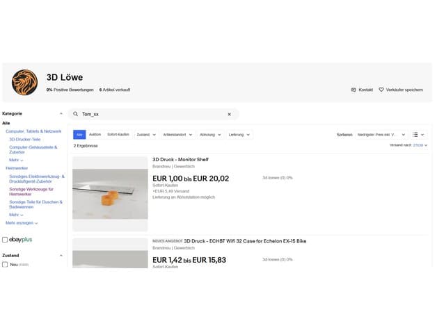 Someone sells YOUR DESIGNS on EBAY and make Money with ! 3d model