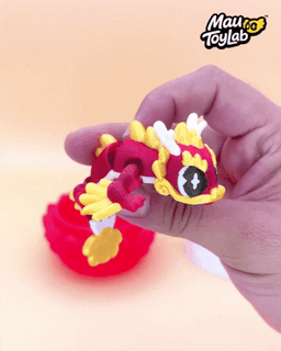 Mini Imperial Dragon ā Articulated Baby Dragon with Egg Container 3d model