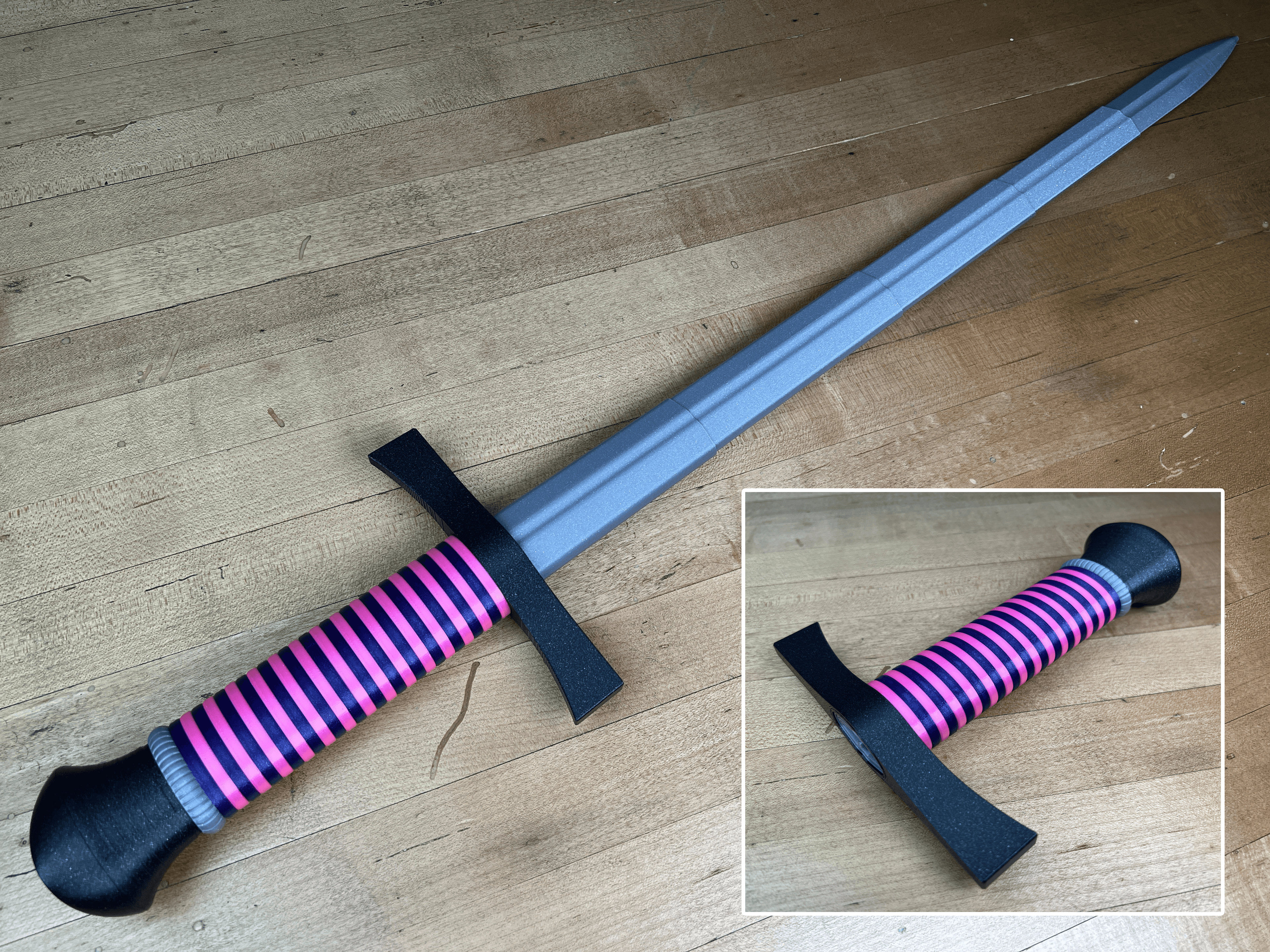 Collapsing Broadsword v2 Multi-Color 3d model