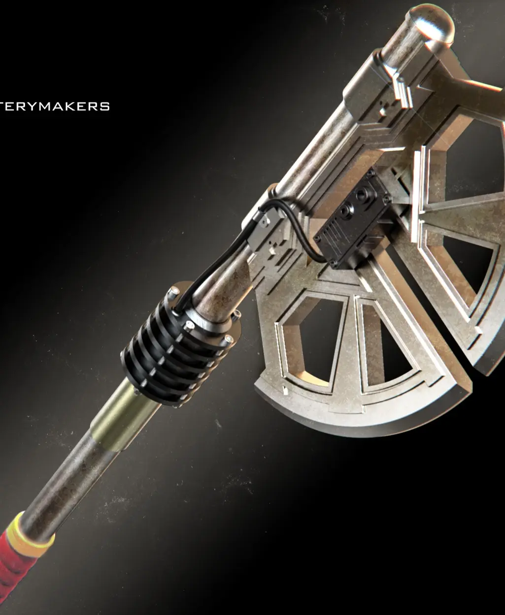 Mandalorian executioner vibro ax 3d model