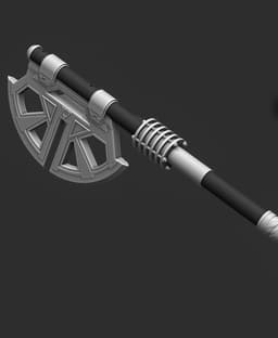 Mandalorian executioner vibro ax 3d model