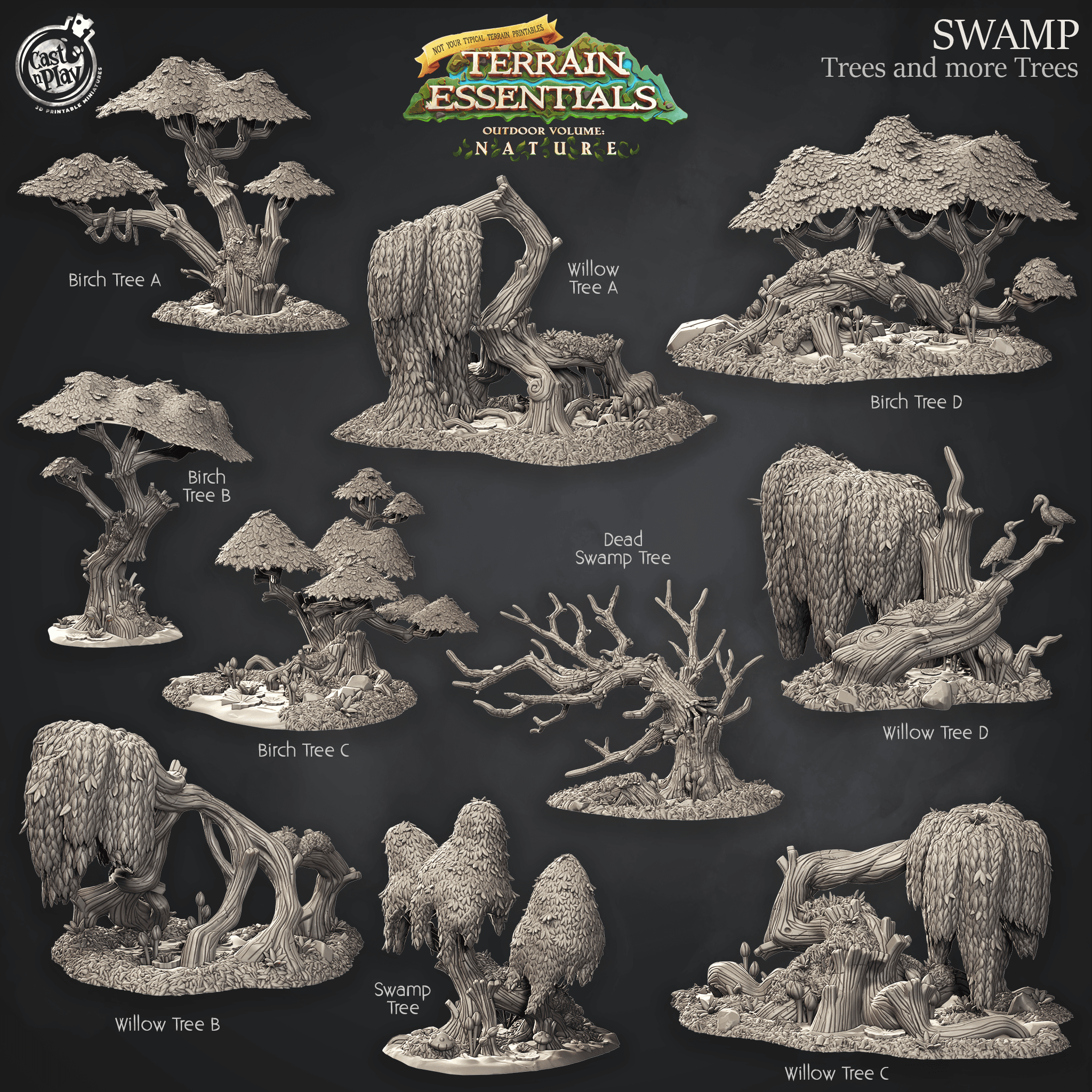 Swamp Set (Pre-Suppported) 3d model