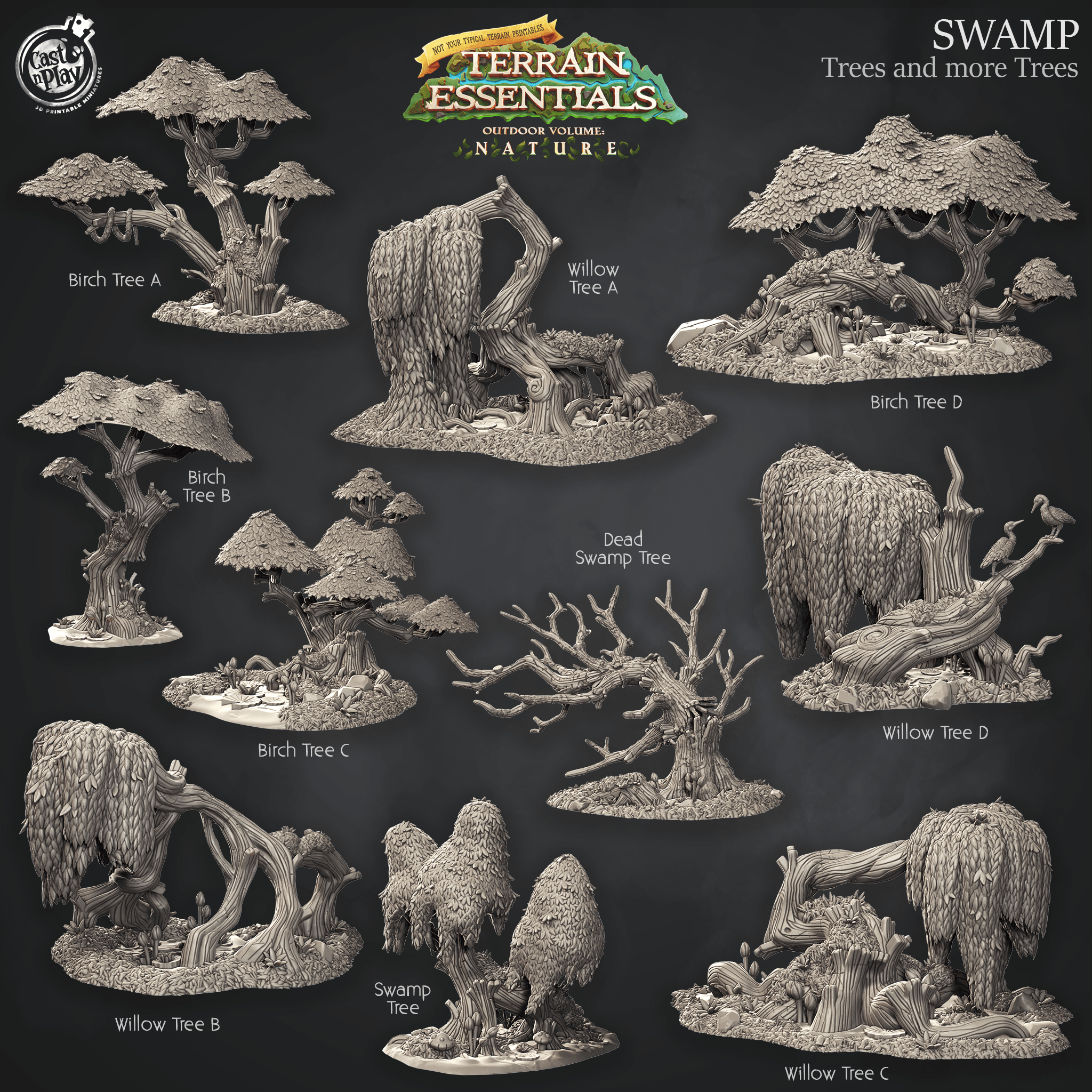 Swamp Set (Pre-Suppported) 3d model