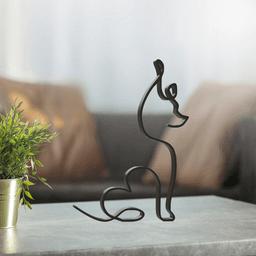Dog Line Art, Modern, Minimalist 3d model