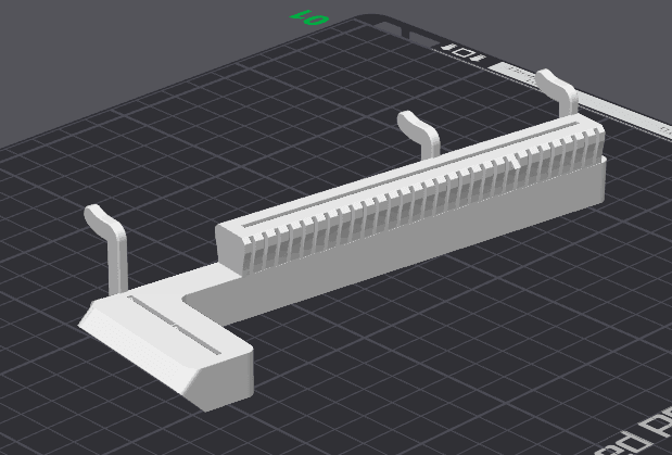 1/4" Pegboard GPU Display Mount 3d model