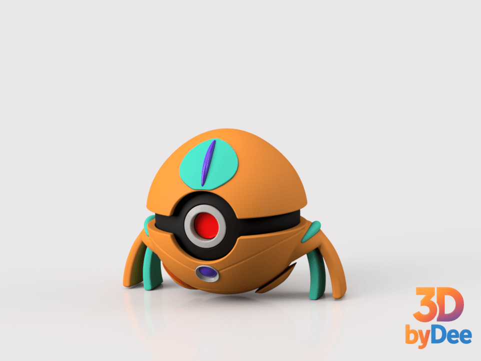 Deoxys (Defense) Poke Ball 3d model