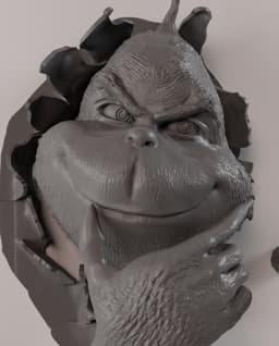 Amazing Grinch Wall Hanging-Perfect for Christmas 3d model