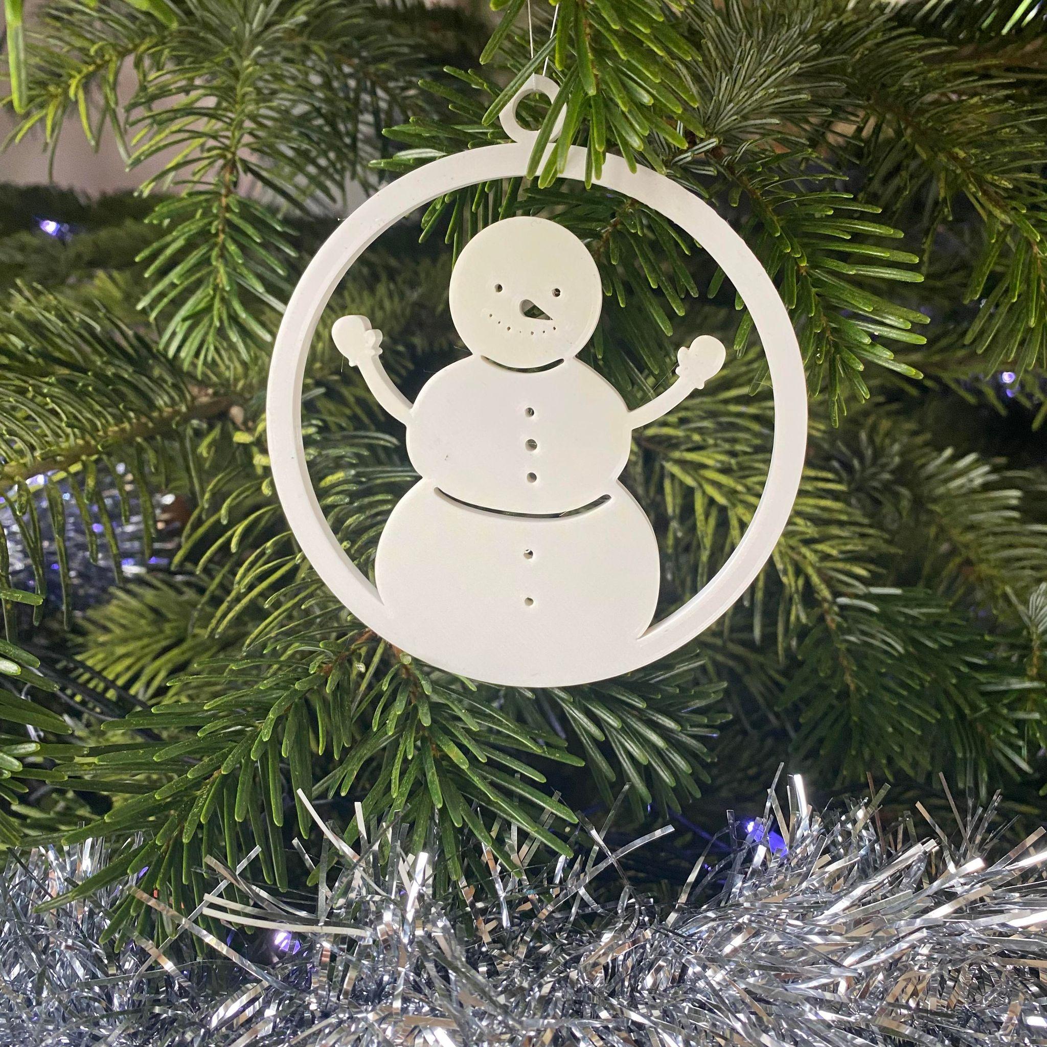 Christmas ornament - Snowman.stl 3d model