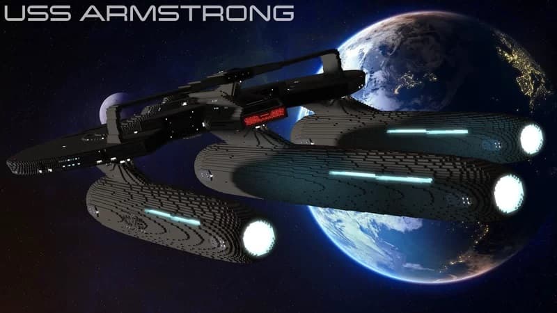 Minecraft USS Armstrong 3d model