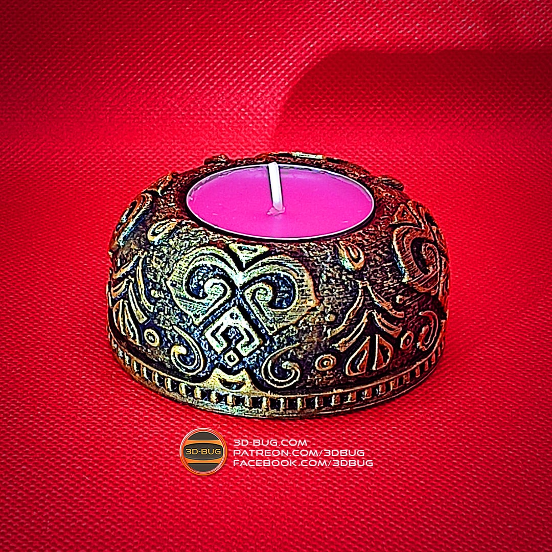 Tealight Holder 003 3d model