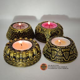 Tealight Holder 003 3d model