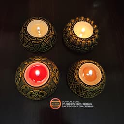 Tealight Holder 003 3d model
