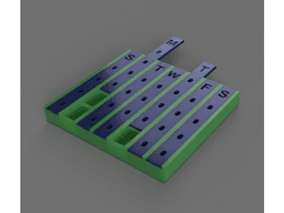 Monthly Pill Organiser 3d model