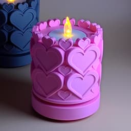 Fidget Spinner Valentine's Tealight 3d model