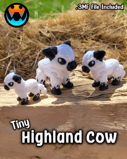 Tiny Highland Cow 3d model