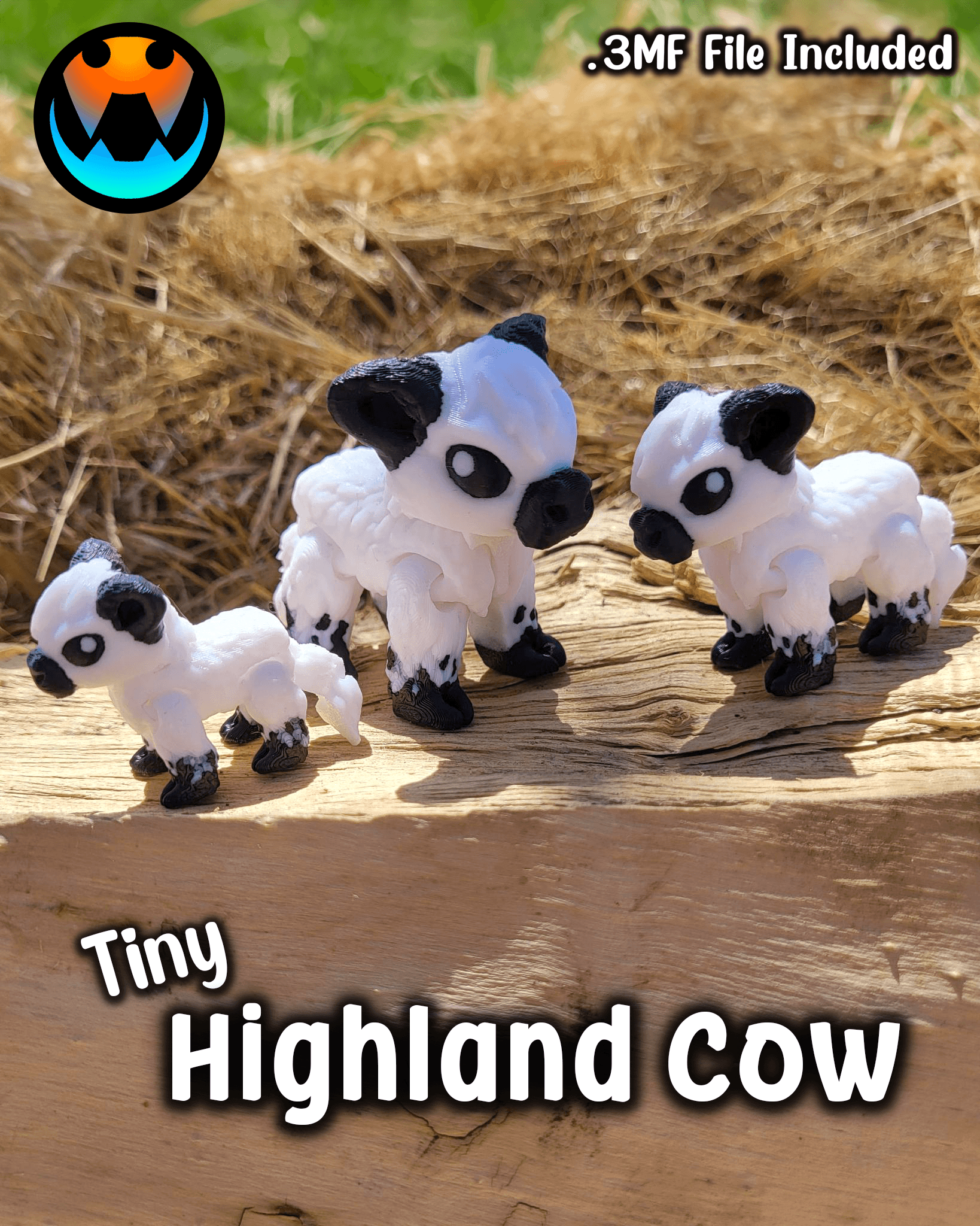 Tiny Highland Cow 3d model