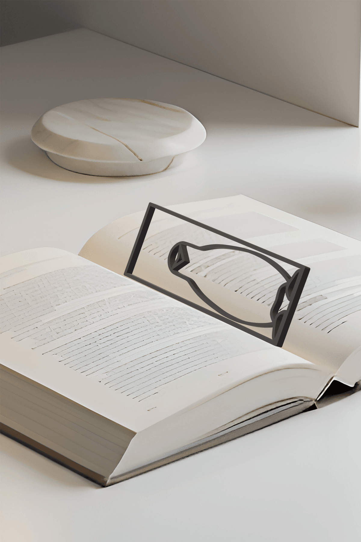 Rocket Bookmark, Creativity Bookmark, Gift Idea 3d model