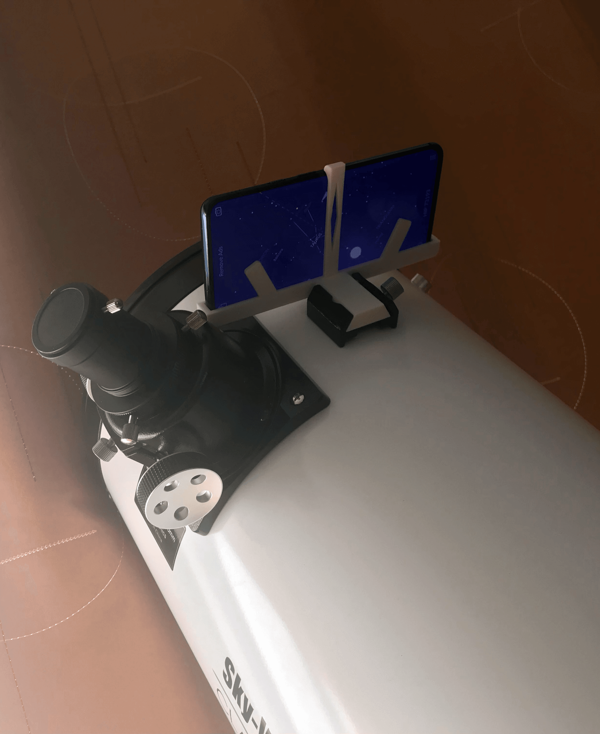 Dovetail Phone Mount for telescopes with finder 3d model