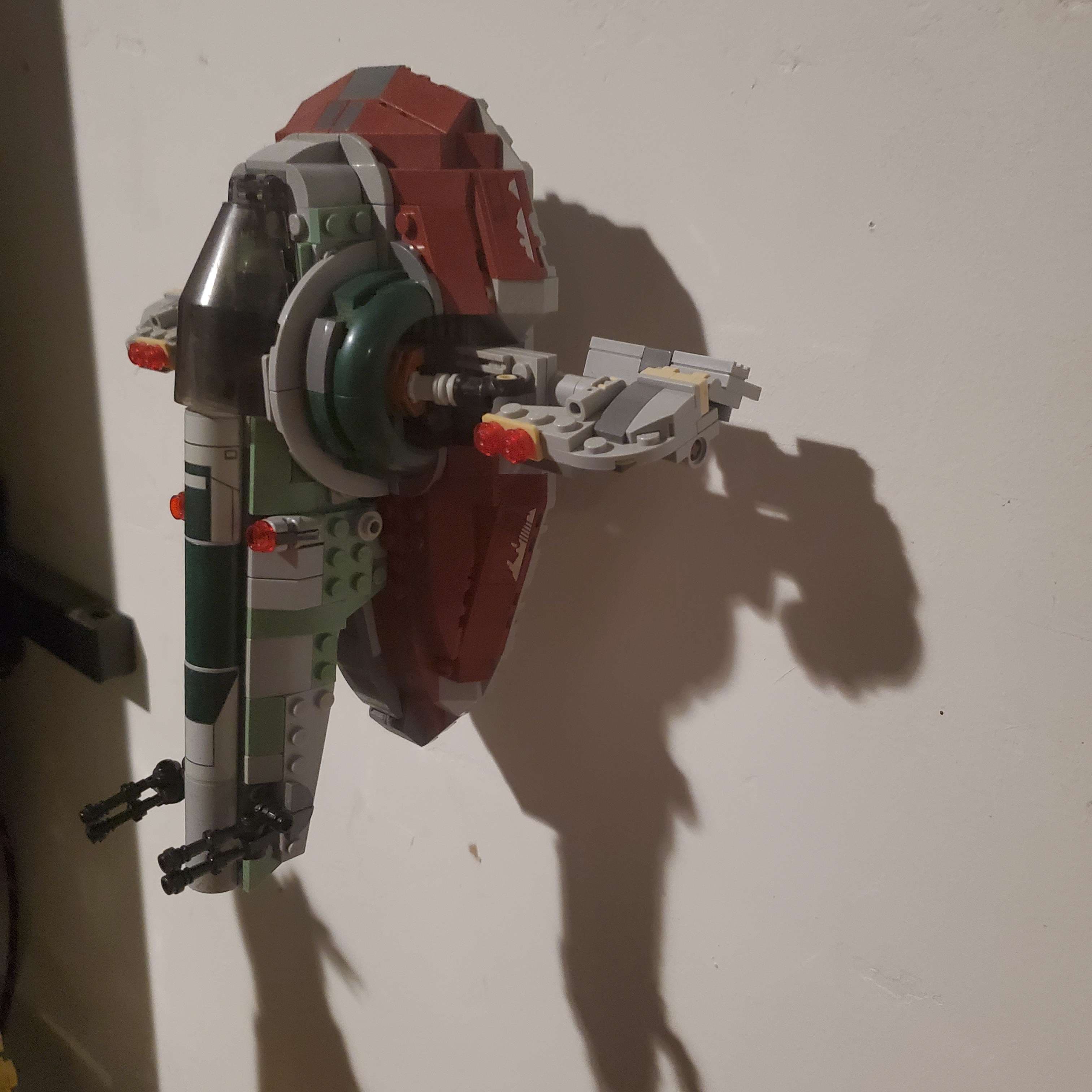 Wall Mount: Lego Boba Fett's Starship 75312 3d model