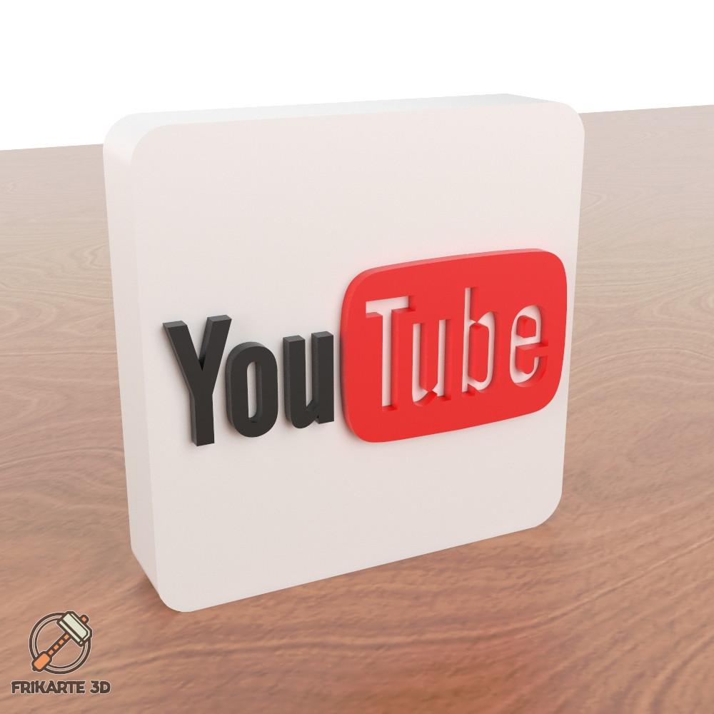 YouTube Decoration 3d model