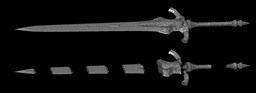 ULTIMATE PACK ARTORIAS Greatsword And Greatshield Life Size STL Fan Art Models 3d model