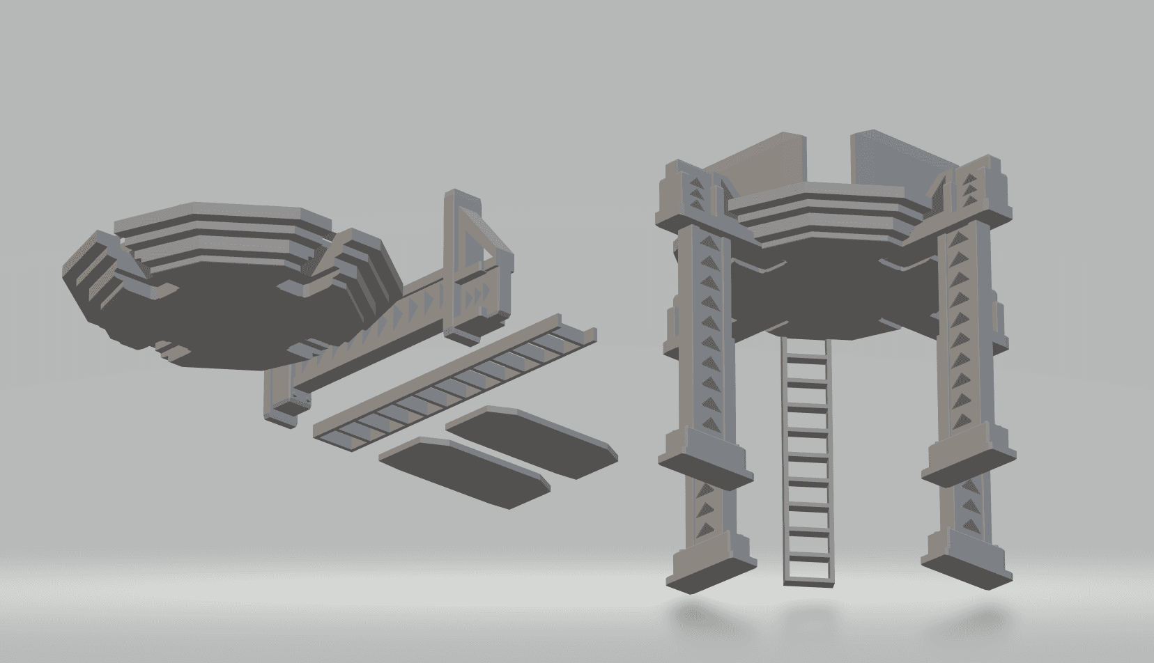 FHW: Modular Work Platform v1 (BoD) 3d model