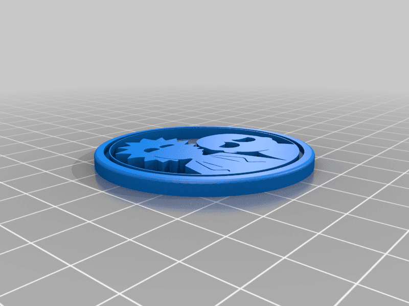 Rick and Morty Coin 3d model