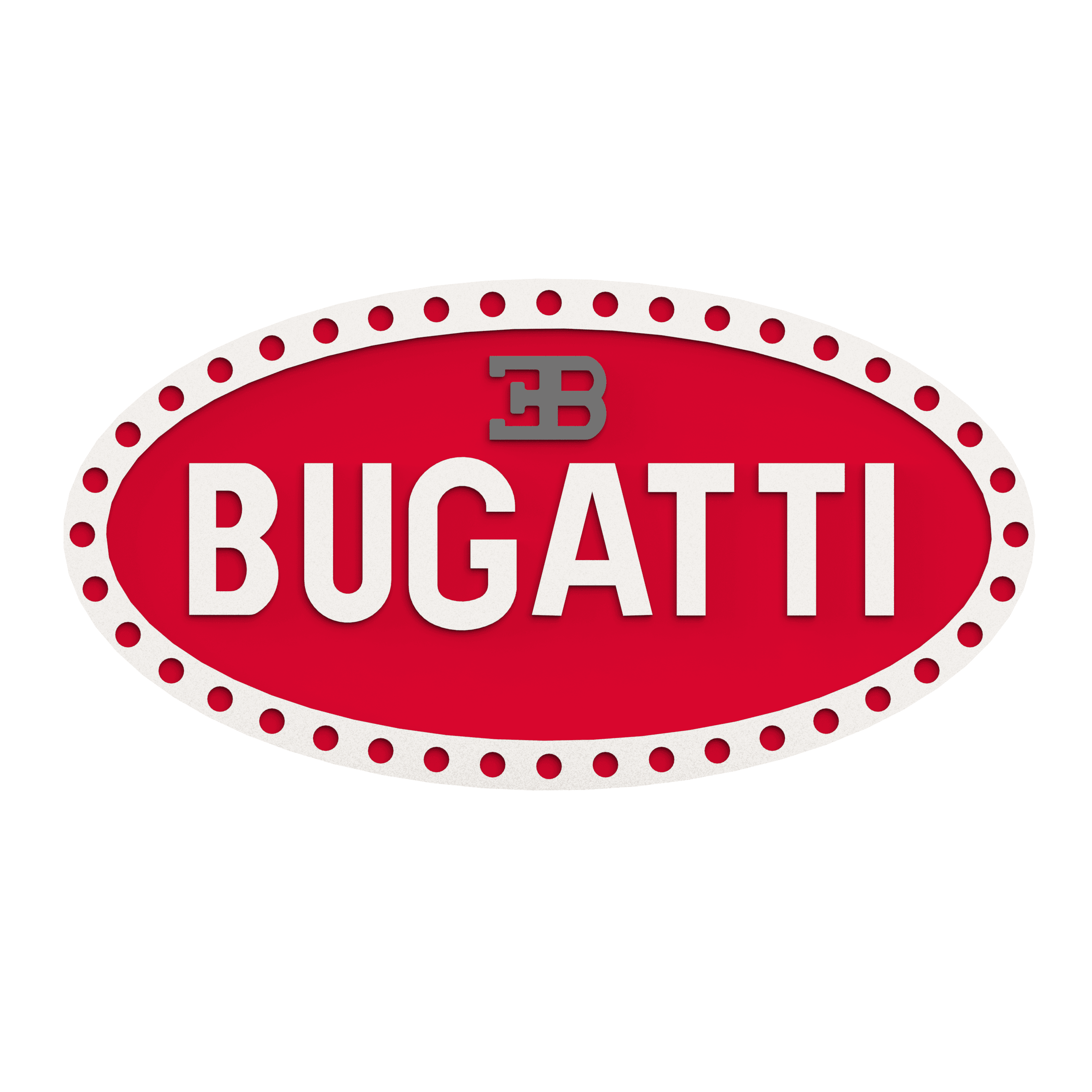 Bugatti logo 3d model