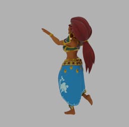 Exotic Tribal Dancer – Warrior Princess Figure v2 3d model