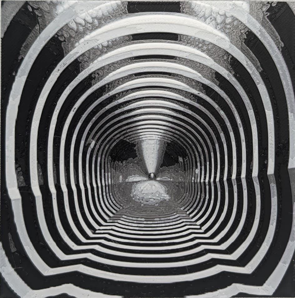 Tunnel Effect HueForge Optical Illusion 3d model