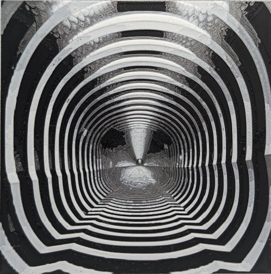 Tunnel Effect HueForge Optical Illusion 3d model