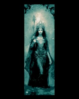 High Fantasy Depictions of a Goddess or Forrest Queen - Set of Bookmarks 3d model