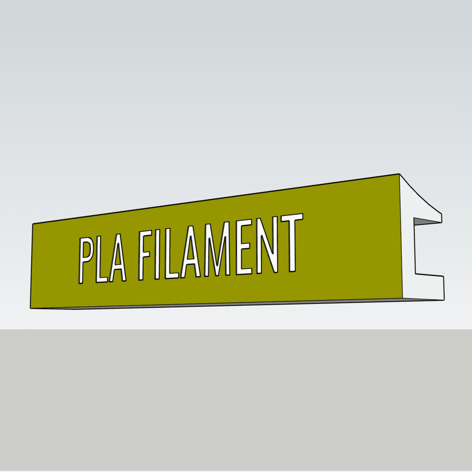 PLA Filament Spool Reel Edges 3d model
