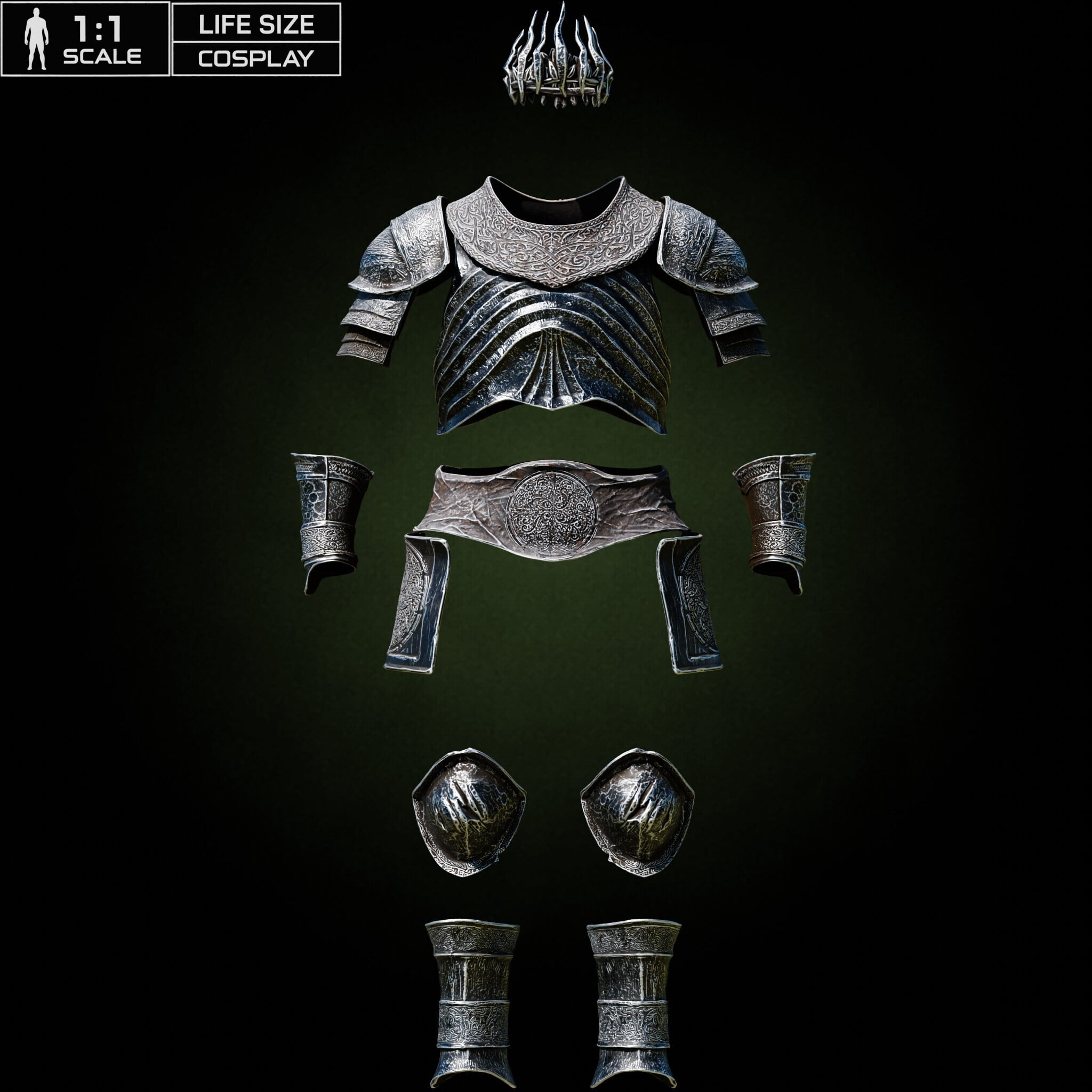 YHORM THE GIANT FULL ARMOR life size cosplay - Dark Souls 3 Fan Art STL 3d model