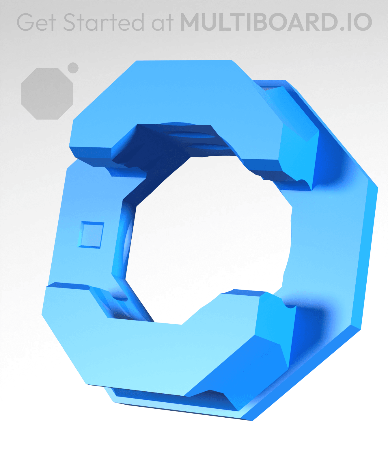 Raised Double-Sided Snap (DS Part A) 3d model