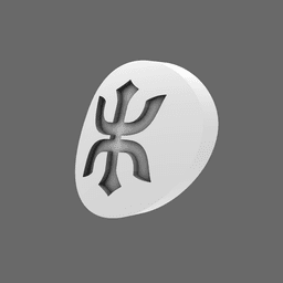 Red Ronin Chapter V10K Shoulder Circle Symbols 3d model