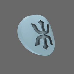 Red Ronin Chapter V10K Shoulder Circle Symbols 3d model