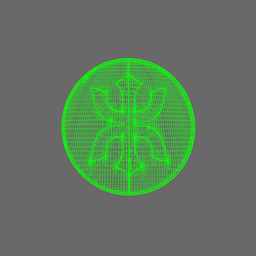 Red Ronin Chapter V10K Shoulder Circle Symbols 3d model
