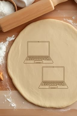 Laptop Cookie Cutter, Biscuit Cutter 3d model