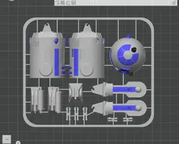 R2D2 Kit Card 3d model